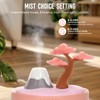 Cute Mini Humidifier, 320ml Pink Cherry Tree Desktop Humidifiers for