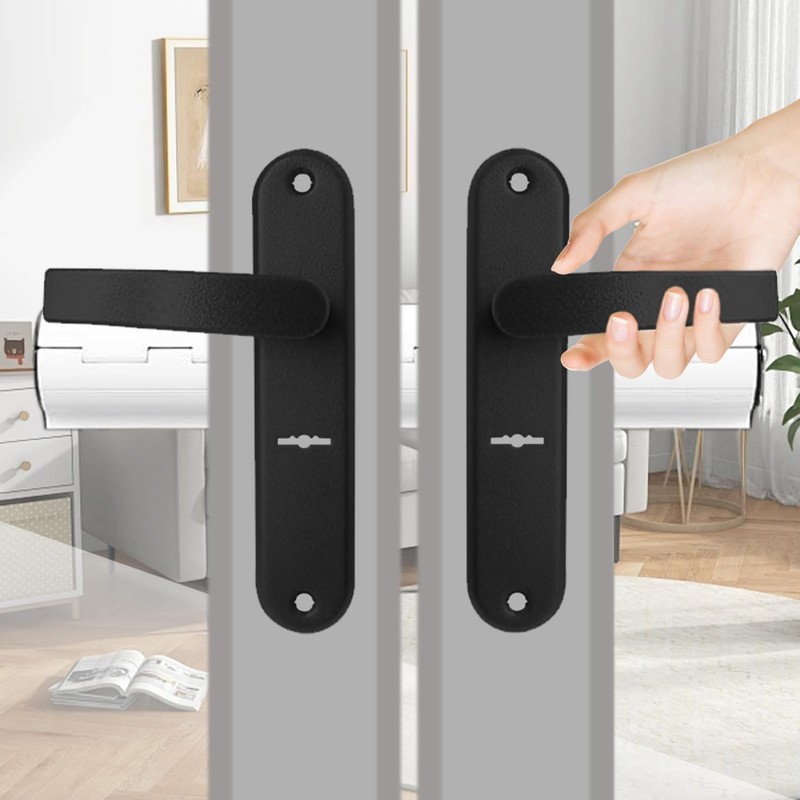 Patio Door Security Lock, Aluminum Alloy French Door Security Lock,