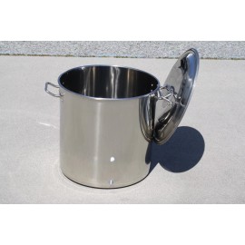 CONCORD Stainless Steel Home Brew Kettle Brewing Stock Pot Beer w/ Precut Holes - 100 QT/ 25 Gal