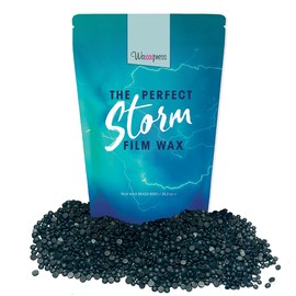 Waxxxpress The Perfect Storm Film Wax 28.2oz - Ultimate Hair Removal Power in Your Wax Pot, Deep Blue