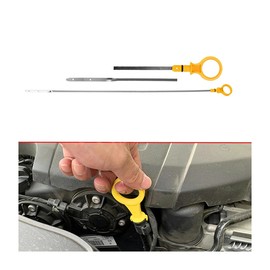 Engine Oil Dipstick, Oil Level Indicator for Car, Replacement OEM# CJ5Z-6750-A, Compatible with 2013-2019 Explorer Escape Fusion 2013-2018 Focus Edge Taurus MKX MKZ 2015-2019 MKC 2013-2016 MKT