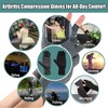 Bamboo Compression Arthritis Gloves for Men & Women - Fingerless