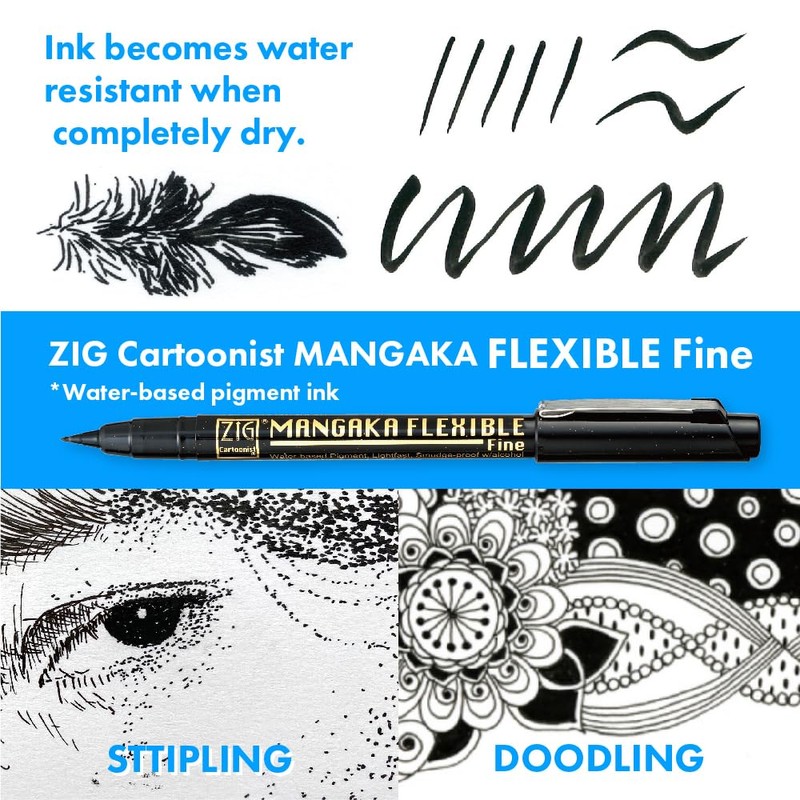 Kuretake MC23 11 Watercolors Water Paint Set Assorted Colours x