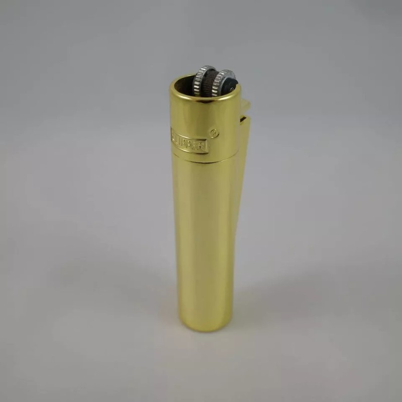 Clipper NEW CLIPPER Metal Lighter Shiny Gold finish - Gift