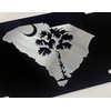 Engraved SC Palm Palmetto Tree Car Tag Diamond Etched Vanity