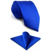 S&W SHLAX&WING Neckties Set Solid Blue Navy for Suit Ties