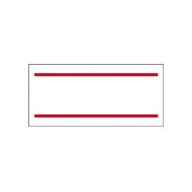 Standard Label for SatoHandler UNO1W [Red 2 Lines] Strong Viscosity 10 Rolls