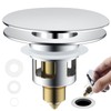 Universal Bathroom Sink Drain Strainer Hair Catcher Upgraded with Removable