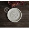 Mathilde M Broderie Soap Dish Round Ceramic Bathroom Nostalgia Country