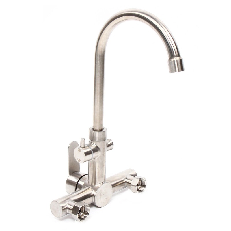 GDRASUYA10 Wall Mount Kitchen Faucet Stainless 360?? Rotation Commercial Sink