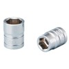 Kyoto Machine Tools (KTC) Socket Hexagonal B2-07-S Total Length: 0.7 x Drive: 0.25 inches (6.3 mm)