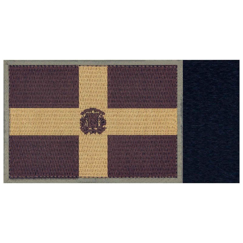 EmbTao Dominican Republic Flag Embroidered Emblem Caribbean Badge Biker Applique