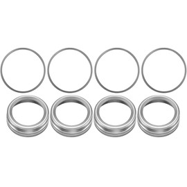 AuTK Aluminum Alloy AC Knob Covers & Vent Outer Rings Kit for Toyota Tacoma 2016-2023 (8pcs Silver) - HVAC Control Button Covers, Air Conditioner Vent Trim Rings