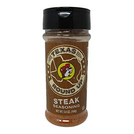 Buc-ee's Texas Round Up Steak Seasoning, Gluten Free, One 5.8 Ounce Shaker Bottle
