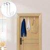 Gancho para Puerta Timotech Set de 4 Percheros Metálicos Blancos