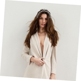 Outanaya 1pc Charming Decor Hairband for Women Elegant Style Headband for Daily Wear and Hair Tying Lightweight Floral Design Rhinestones Accessory for Girls and Women