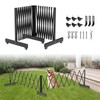 23FT Industrial Expandable Barricade, 270° Folding Security Gate with Wheels,