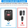 QBUC for Ford 3 Buttons Key Fob Cover, Soft TPU