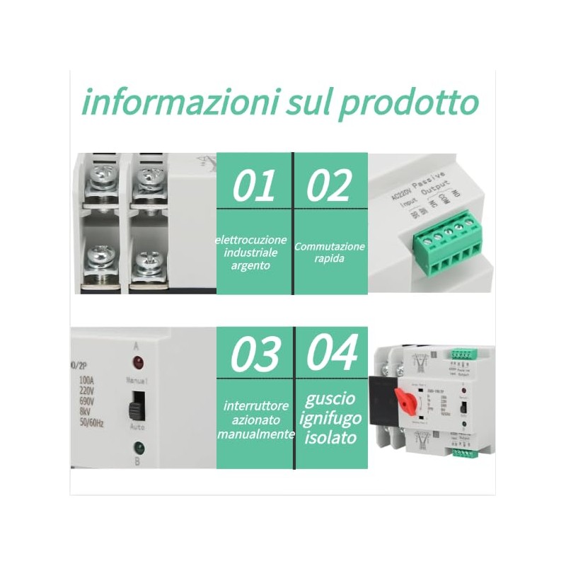 Dual Power Transfer Switch, Electronic Component Converter, Generator Accessories, Transfer