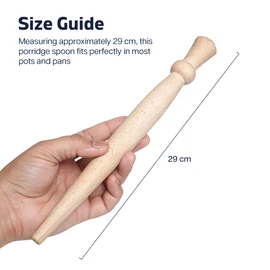 Porridge Spurtle Wooden | Spurtle Porridge Stirrer 29cm Long | Wooden Stirrers Beechwood | Scottish Spurtle for Stirring Porridge, Soups, Stews, & More