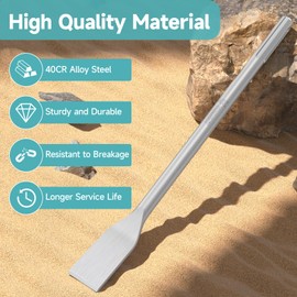 Tile Chisel with SDS Max Shank, 15.75 In.×1.57 In for Smaller Grout Joints, Bent Neck Chisel, Ideal for Removing Concrete Bricks Stones Masonry