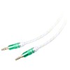 Lilware 0.9 m Braided Woven Fabric Transparent PVC Jacket Aux