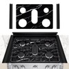 Sanshare LG Gas Stove Burner Cover 5 Burners with 2