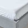HOMESCAPES Percale Bed Sheet without Elastic Band, White, 230 x