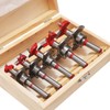 TOPWAY Forstner Bits Set 5PCs, 15-35mm Cemented Carbide Adjustable Positioning