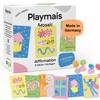Playmais Mosaic Affirmation Cards, 2300 Pieces, Craft Set, Natural Toy,