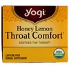 Yogi Tea, Honey Lemon Throat Comfort, 16 Count, Packaging May