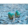 Boho Women 925 Silver Turquoise Hook Drop Earrings Vintage Wedding