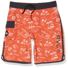 RVCA Tronco Oriental para niño, Herrumbre, 30