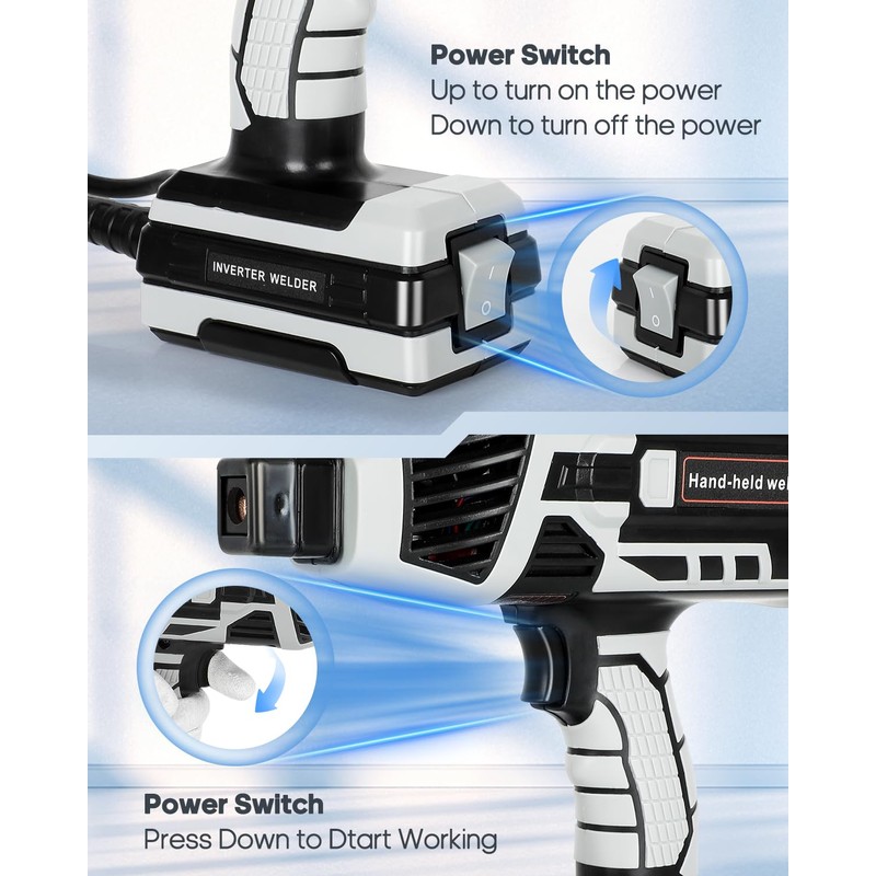 Handheld Welder Machine, 110V Portable Welding Machine with IGBT Inverter