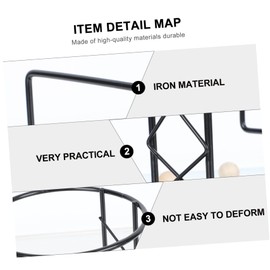 WHAMVOX Motorcycle Helmet -Mounted Holder Coat Display Shelf Sturdy Helmet Stand Space-Saver