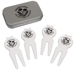 Azeeda 'Dandelions, Natures Free Superfood' Golf Divot Tool/Repair Fork Gift Set (GO00069034)