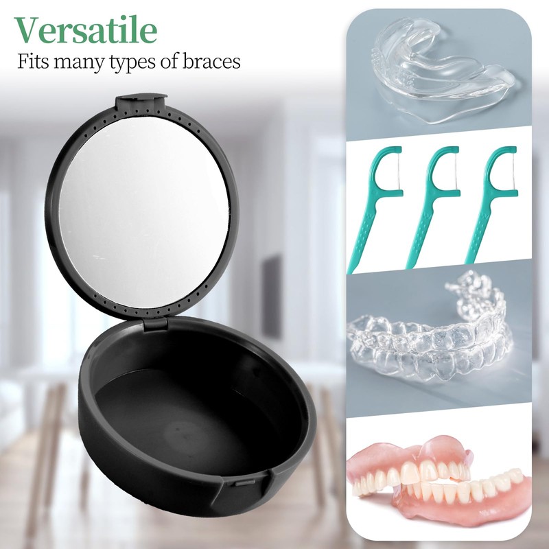 TIHYWR Retainer Case, Denture & Mouth Guard Orthodontic Aligner Case