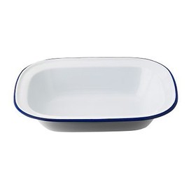 lakeland Traditional Enamel 18cm Oblong Pie Dish