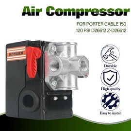 MOPASEN Air Compressor Pressure Switch for Porter Cable 150/120 PSI D26612 Z-D26612