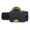 FDXGYH 2 Pcs Brass In-Line Air Flow Regulator Adjustable 1/4"
