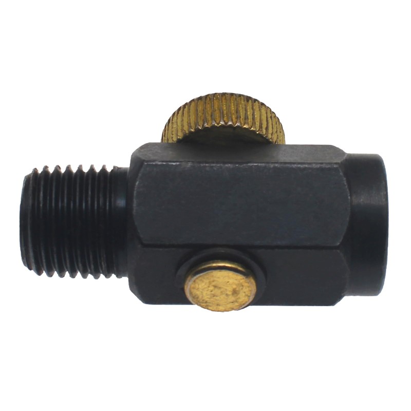 FDXGYH 2 Pcs Brass In-Line Air Flow Regulator Adjustable 1/4"