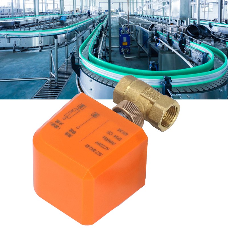 Motorized Ball Valve 2 Wire 2 Way Normally Closed DN15