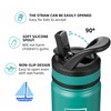 Fanhaw 14 Oz Kids Insulated Water Bottle with Straw Lid