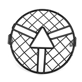Terisass Cubierta del Faro Aleación de Aluminio Kit de Cubierta de la Rejilla del Protector de los Faros de la Motocicleta Máscara Protectora de Faros de Moto de 5,75 Pulgadas para CG125 GN125
