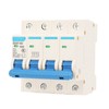 Circuit Breaker 4P MCB DIN Rail Mount Protection Switch 400V