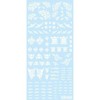 Haikyu Parts TTD-02-WHI Tattoo Decal 02, Skull, White, 1 Piece, Plastic Model Decal
