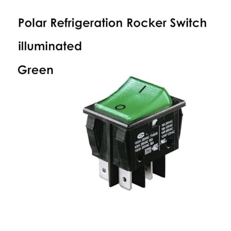 1 pack Polar Refrigeration Main Rocker On-Off Switch 16A illuminated