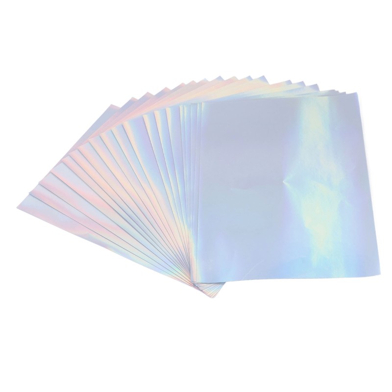 20 Sheets A4 Printable Holographic Sticker Paper Waterproof Fast Dry