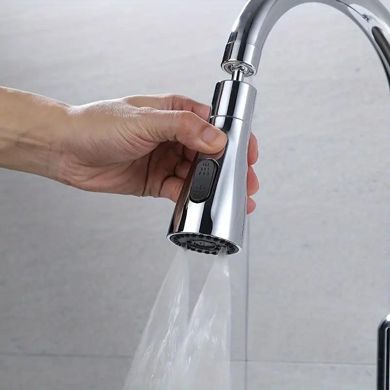 Kitchen Faucet Extender, 3-speed Rotating Faucet Nozzle with High-pressure Sprayer,