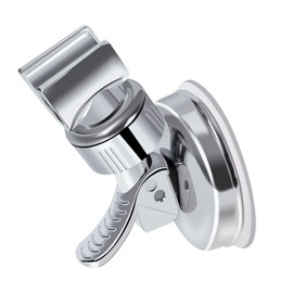 TOPOOMY Shower Hook, Shower Holder, Shower Head Holder, Strong Suction Cups, Attaches to Bath, Firmly Fixed, Angle Adjustable, Universal, No Drilling & Screwing, Easy Installation, Compatible with 7.1